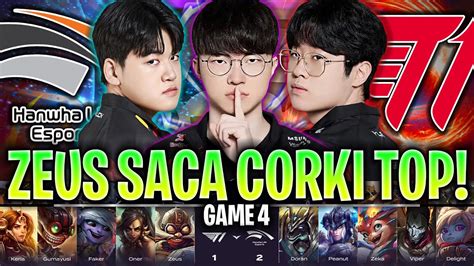 T De Faker Saca Corki Top En La Partida Decisiva Hle Vs T Game