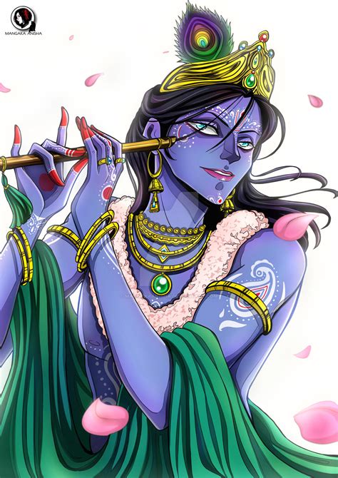 Lord Krishna In Anime Style by MangakaAnisha on DeviantArt