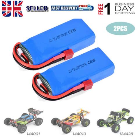 X V Mah Rc S Lipo Battery T Plug For Wltoys Rc Car