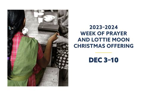 Week Of Prayer And Lottie Moon Christmas Offering Resources