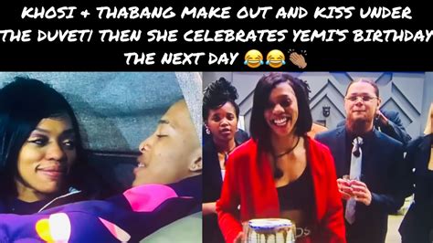 BIG BROTHER TITANS KHOSI THABANG KISS AND FROLIC THEN SHE