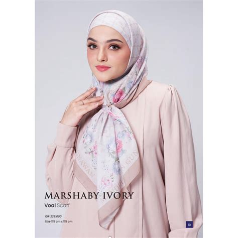 Jual Mandjha Hijab Mashraby Light Brown By Ivan Gunawan Original