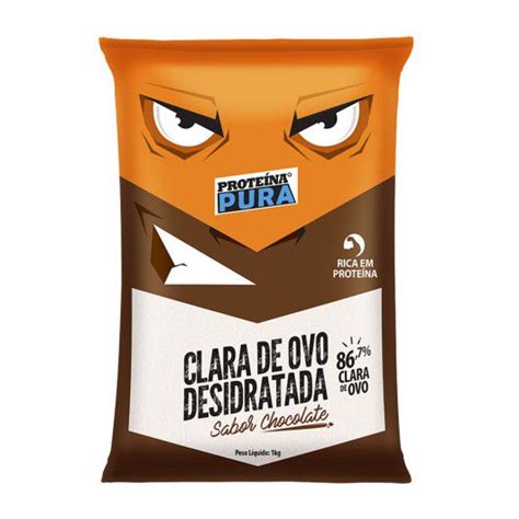 ALBUMINA CLARA DE OVO EM PÓ CHOCOLATE 1 KG PROTEÍNA PURA