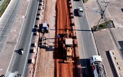 Obras Do Brt Nibus R Pido Em V Rzea Grande Chegam Nas Proximidades Do