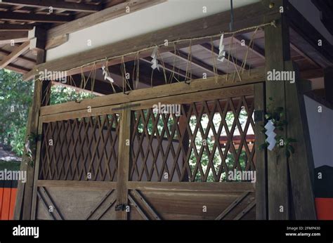 entrance   shrine  mikage shrine kyoto japan stock photo alamy