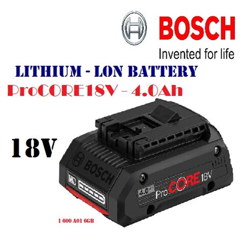 Bosch Battery Pack Procore 18v 40ah 1 600 A01 6gb Shopee Malaysia