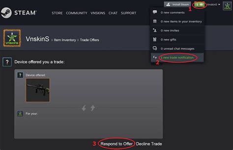 Cách Nhận Trade Offer Steam đơn Giản Chỉ 2 Bước Hỗ Trợ Steam