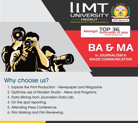 Benefits Of Studying Journalism Mass Communication At IIMTU