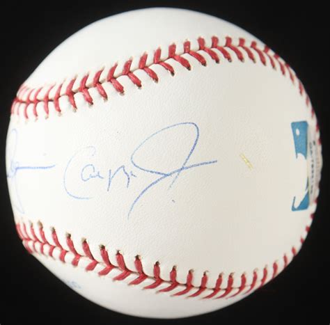 Cal Ripken Jr Mark Mcgwire Tony Gwynn Signed Oml Baseball With