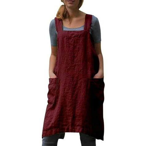 Tablier De Cuisine Robe Tablier En Lin Tablier En Lin Tablier Cuisine