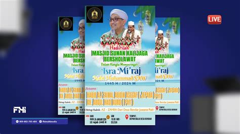 LIVE MASJID SUNAN KALIJAGA BERSHOLAWAT HABIB ALI ZAINAL ABIDIN