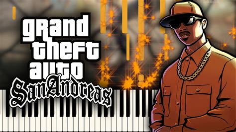 Grand Theft Auto San Andreas Main Theme Synthesia Tutorial How To