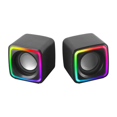 Mars Gaming Mscube Altavoces Gaming Rgb Dsp W Negros Pccomponentes