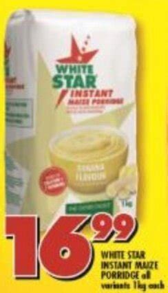 White Star Instant Maize Porridge Kg Offer At Shoprite