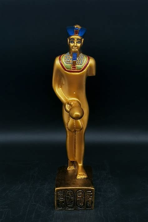 Unique Large Egyptian God Min Statue 9'' H Made in - Etsy