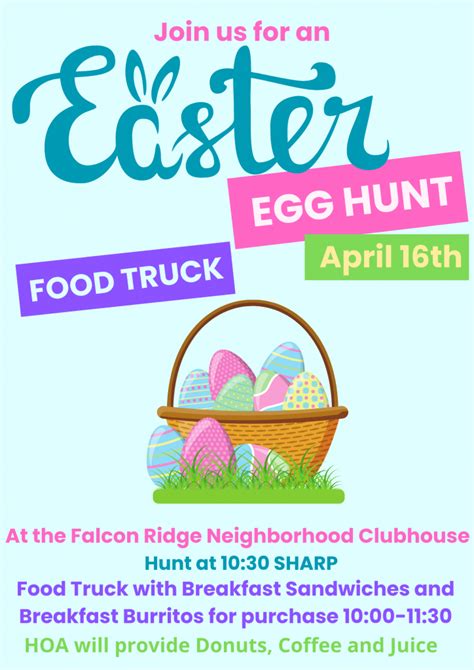 Falcon Ridge Easter Egg Hunt Falcon Ridge