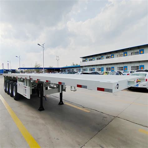 Ft Axles Flatbed Semi Trailer Ft Flatbed Trailer Semi Truck