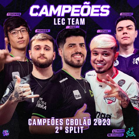 CBOLÃO 2023 LEC Team é campeão do torneio na CCXP23 Pichau Arena