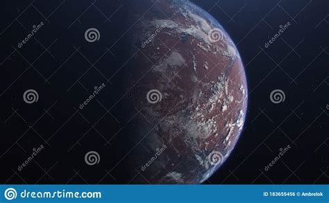 3D Rendering of the Process of Terraforming Mars As a Result of ...