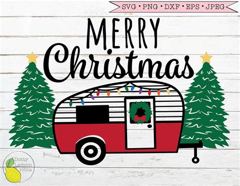 Christmas Camper Svg Christmas Lights Svg Christmas Tree Svg Christmas