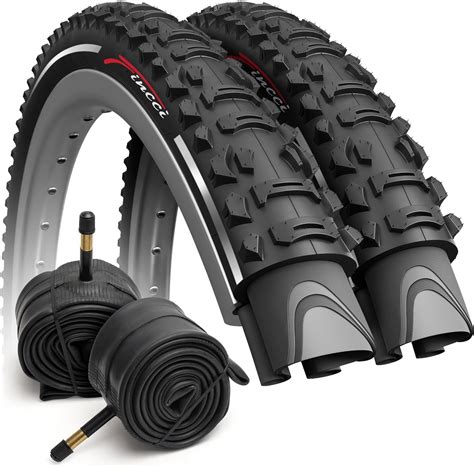 Fincci Set Pair Reflective 26 X 1 95 Bike Tyres 50 559 60 TPI With