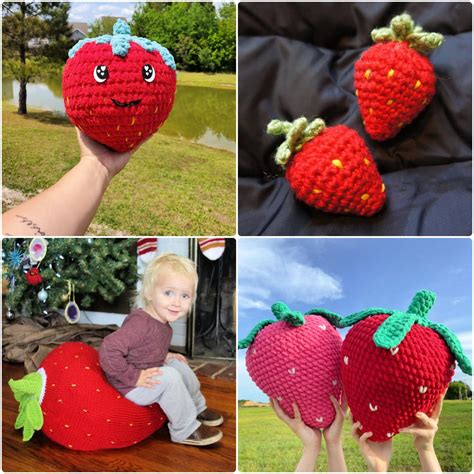 Easy And Free Crochet Strawberry Patterns