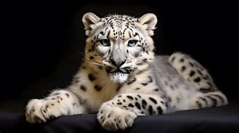 Premium Ai Image Behold The Captivating Beauty Of A Snow Leopard