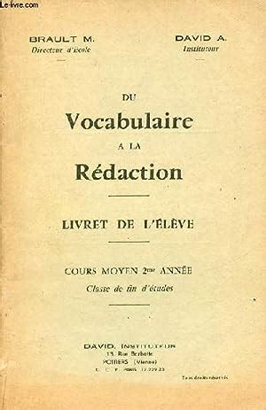 Du Vocabulaire La R Daction Livret De L L Ve Cours Moyen Me