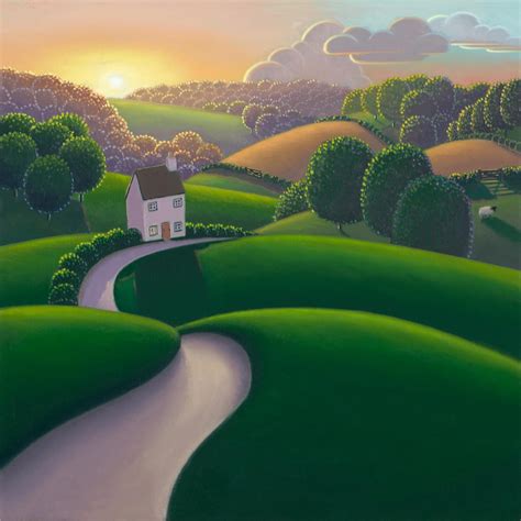 Evening Glow By Paul Corfield Castle Fine Art