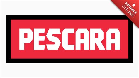 Pescara With Customizable Rectangle And Outline Text Effect Generator