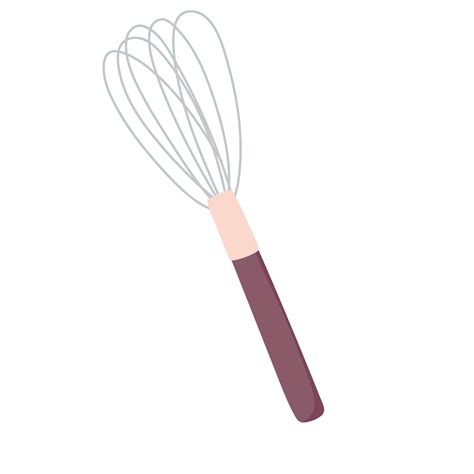 Cooking Manual Mixer Utensil Cutlery In Cartoon Style Vector