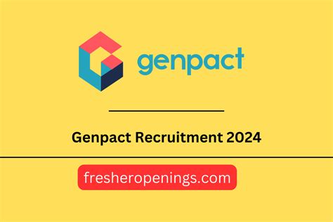 Genpact Recruitment For Freshers 2024 Mass Hiring As Business Analyst