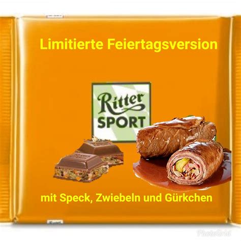 Ritter Sport Lustig Witzig Spr Che Bild Bilder Feiertagsversion