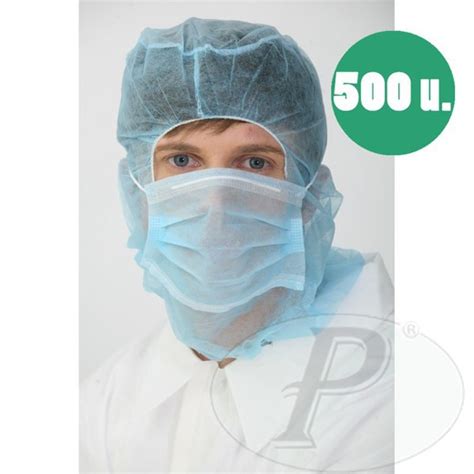 Gorro Integral Desechable Con Mascarilla En TST De PP Caja 500