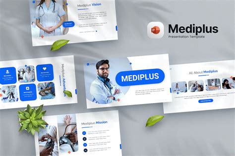 医疗与健康Powerpoint模板下载 Mediplus Medical Health Powerpoint Template 设计小咖