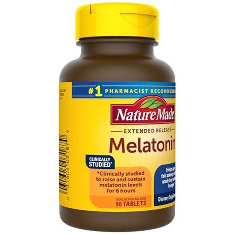 Nature Made Melatonin 4mg Extended Release Tablets 100 Drug Free