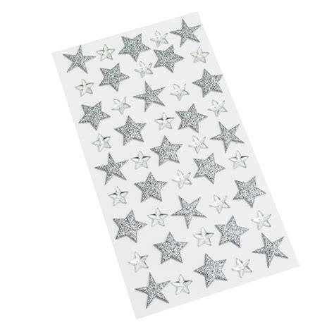 Silver Glitter Star Stickers by Recollections™ | Michaels