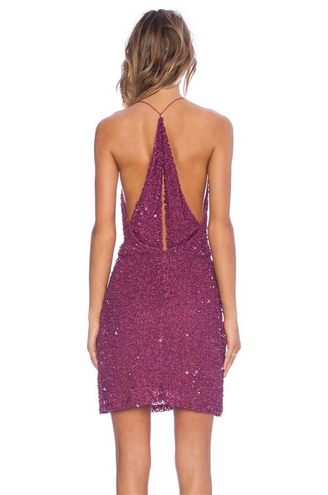 Mlv Mlv Mira Spaghetti Strap Sequin Dress In Raspberry Revolve