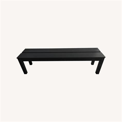 IKEA Black Dining Table Bench - AptDeco