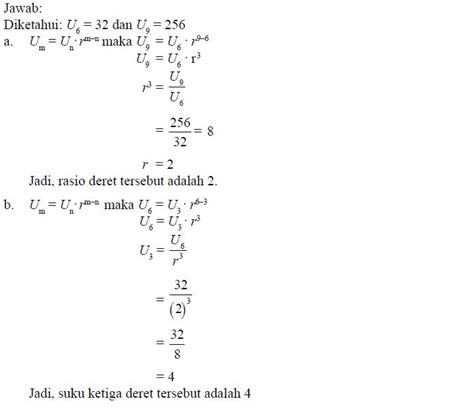 Contoh Dan Pembahasan Soal Deret Geometri Tak Hingga Riset