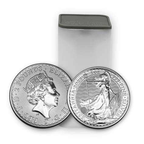 2023 English Britannia 1oz Silver The Queen Uncirculated 25 Coin Roll