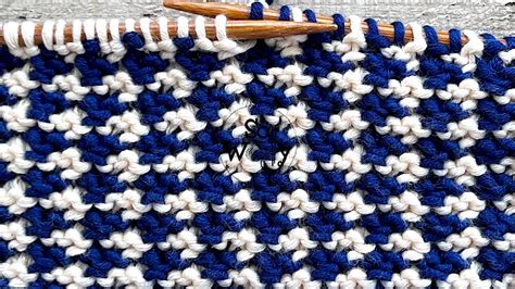 How To Knit With Two Colors The Tweed Stitch Another Super Easy