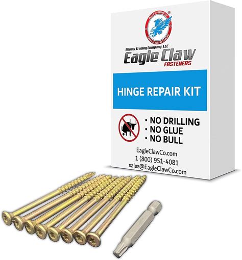 Easy Diy Stripped Screw Hole Repair Kit Door Hinge Repair Kit No Pre Drilling Or Glue Required