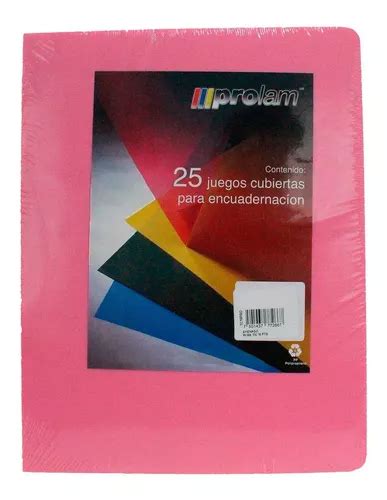 Pasta Para Engargolar Carta Rosa Arenado 50 Láminas MercadoLibre