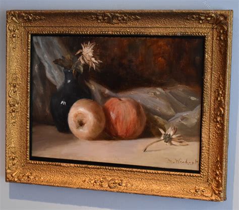 Antiques Atlas Impressionist Still Life Oil Painting With Apples