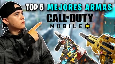 TOP 5 MEJORES ARMAS PARA RANKED EN LA TEMPORADA COD MOBILE TEMPORADA