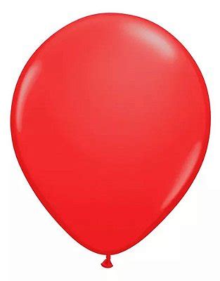 Balão Latex Liso Vermelho 16 polegadas 12 unidades Alegra Festa