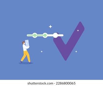 progress completing projects tasks process success stock vector