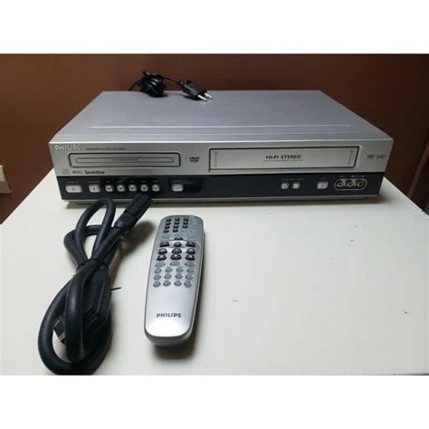 Combine Philips Dvd Vr Lecteur Dvd Magnetoscope Enregistreur Vhs