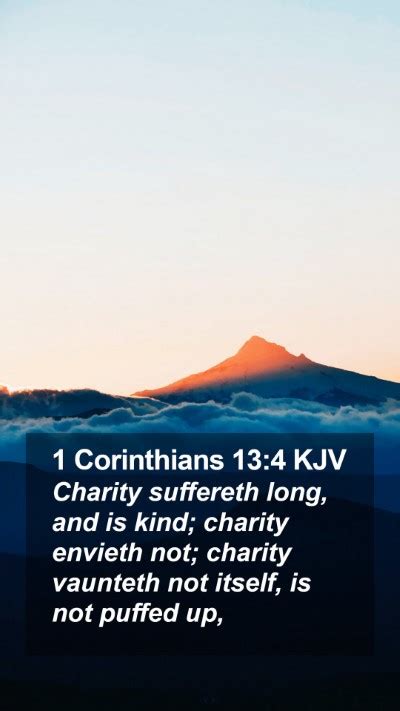 Corinthians Kjv Mobile Phone Wallpaper Charity Suffereth Long